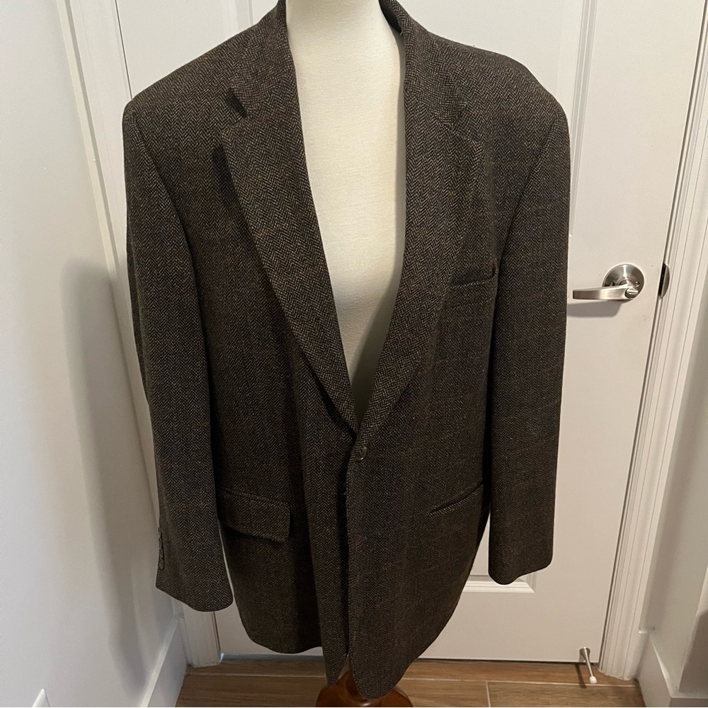 Vintage Haspel Wool cashmere Houndstooth Blazer